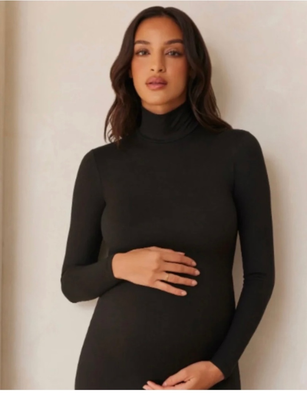 Bumpsuit Nicole Turtleneck Dress in Black